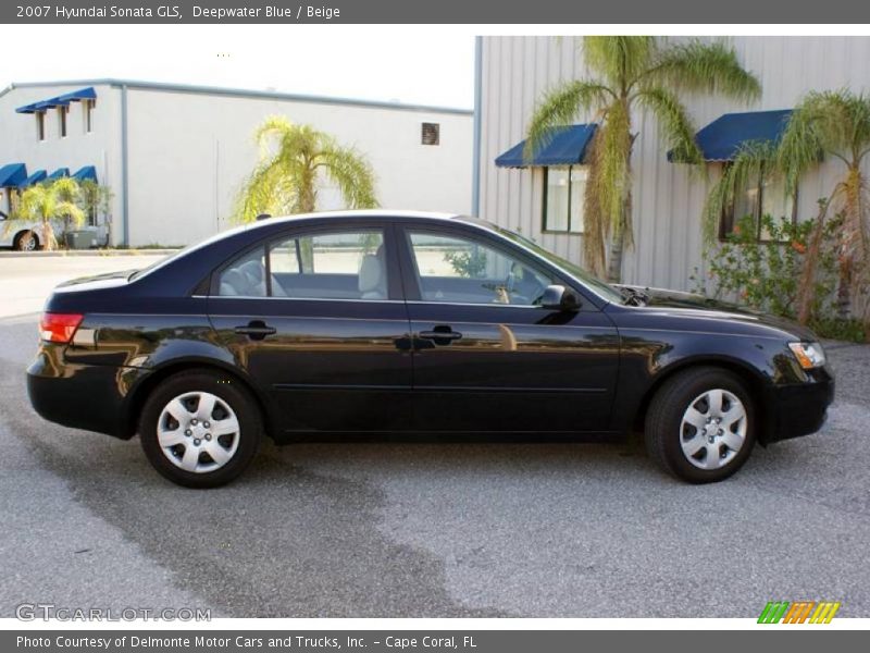 Deepwater Blue / Beige 2007 Hyundai Sonata GLS