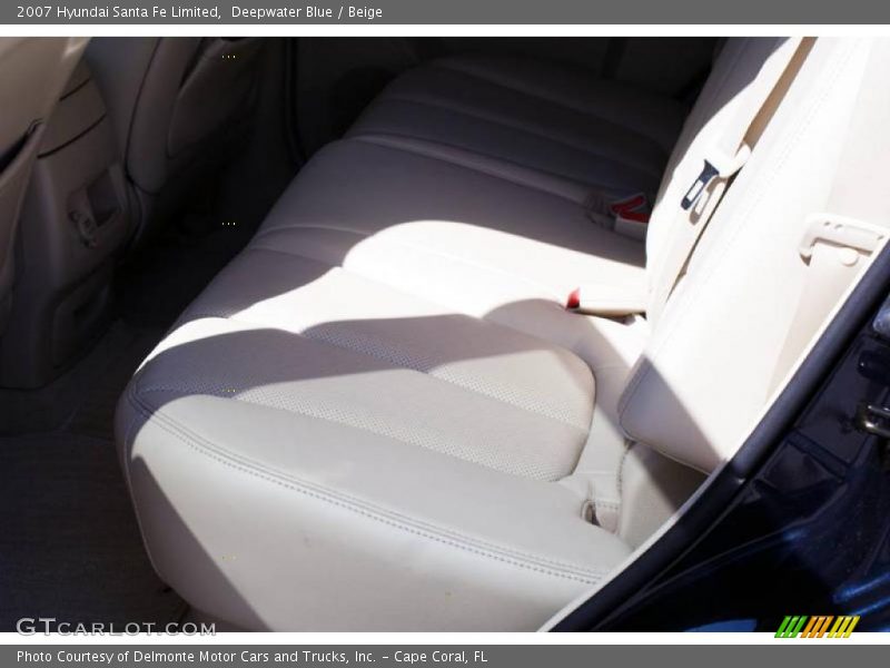 Deepwater Blue / Beige 2007 Hyundai Santa Fe Limited
