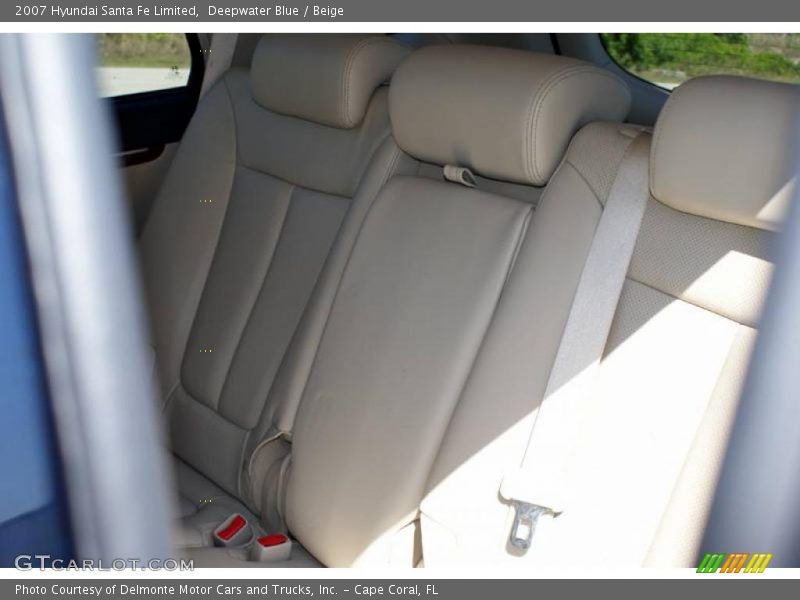 Deepwater Blue / Beige 2007 Hyundai Santa Fe Limited