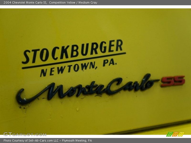 Competition Yellow / Medium Gray 2004 Chevrolet Monte Carlo SS