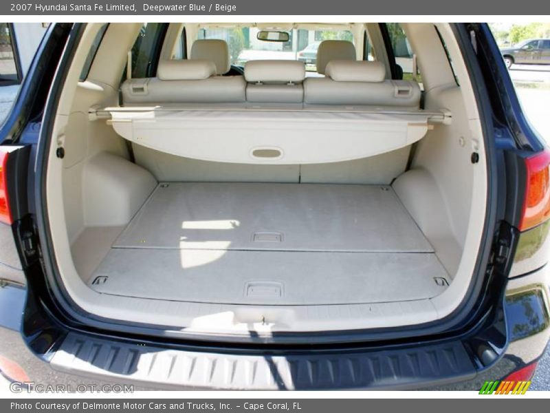 Deepwater Blue / Beige 2007 Hyundai Santa Fe Limited