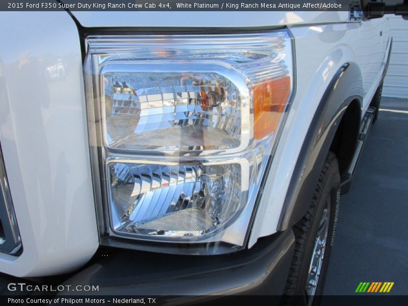 White Platinum / King Ranch Mesa Antique Affect/Adobe 2015 Ford F350 Super Duty King Ranch Crew Cab 4x4