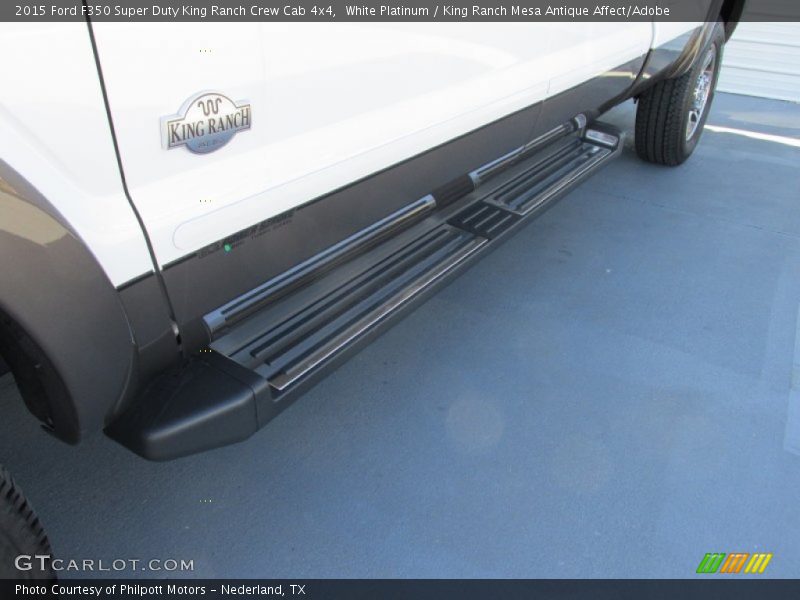 White Platinum / King Ranch Mesa Antique Affect/Adobe 2015 Ford F350 Super Duty King Ranch Crew Cab 4x4