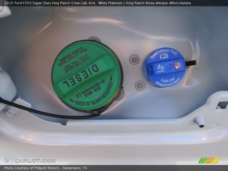 White Platinum / King Ranch Mesa Antique Affect/Adobe 2015 Ford F350 Super Duty King Ranch Crew Cab 4x4