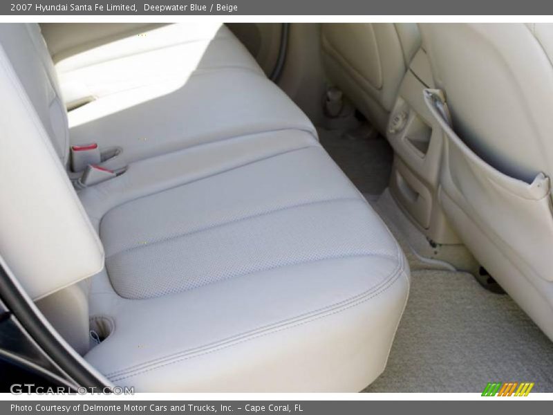 Deepwater Blue / Beige 2007 Hyundai Santa Fe Limited