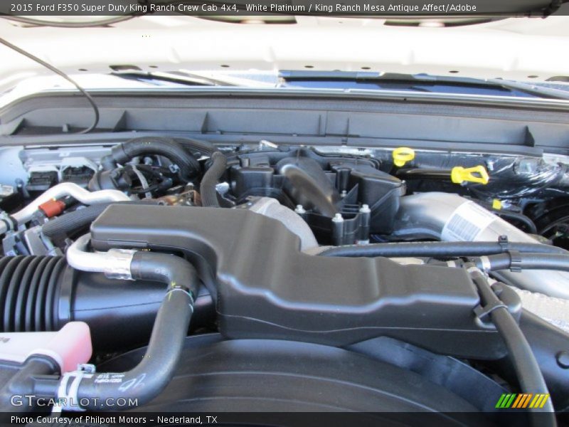 White Platinum / King Ranch Mesa Antique Affect/Adobe 2015 Ford F350 Super Duty King Ranch Crew Cab 4x4