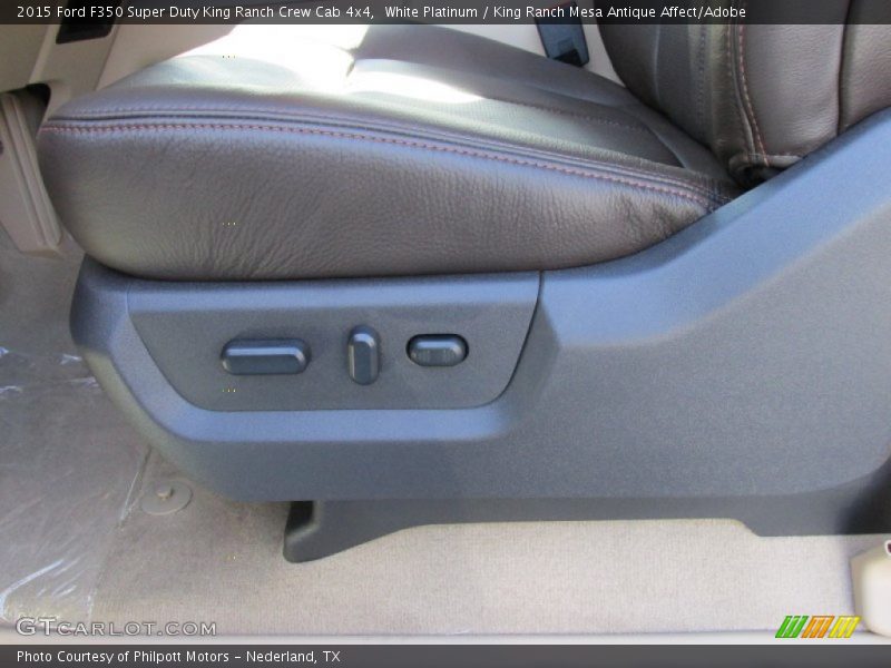 White Platinum / King Ranch Mesa Antique Affect/Adobe 2015 Ford F350 Super Duty King Ranch Crew Cab 4x4