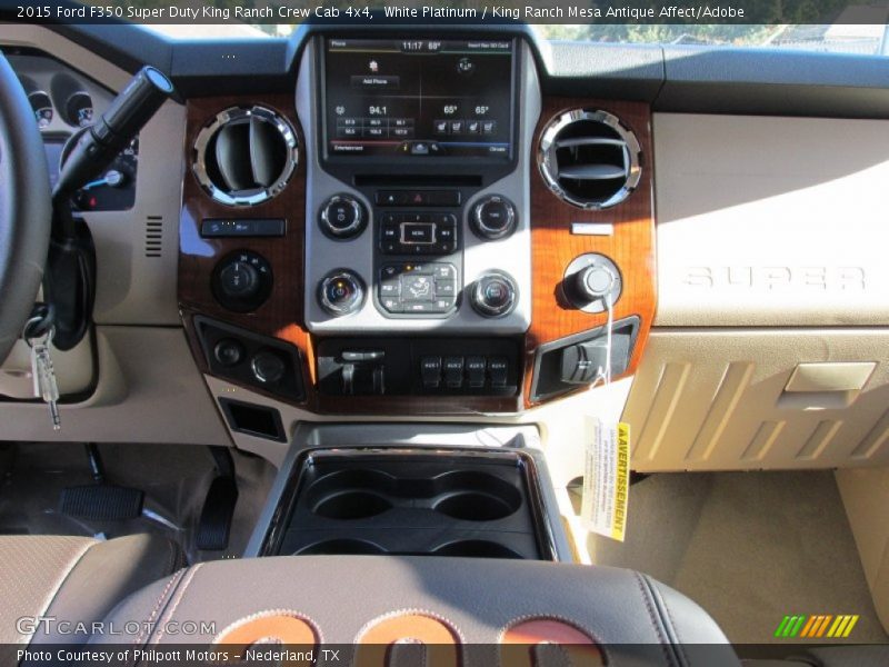 White Platinum / King Ranch Mesa Antique Affect/Adobe 2015 Ford F350 Super Duty King Ranch Crew Cab 4x4