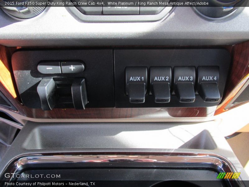 White Platinum / King Ranch Mesa Antique Affect/Adobe 2015 Ford F350 Super Duty King Ranch Crew Cab 4x4