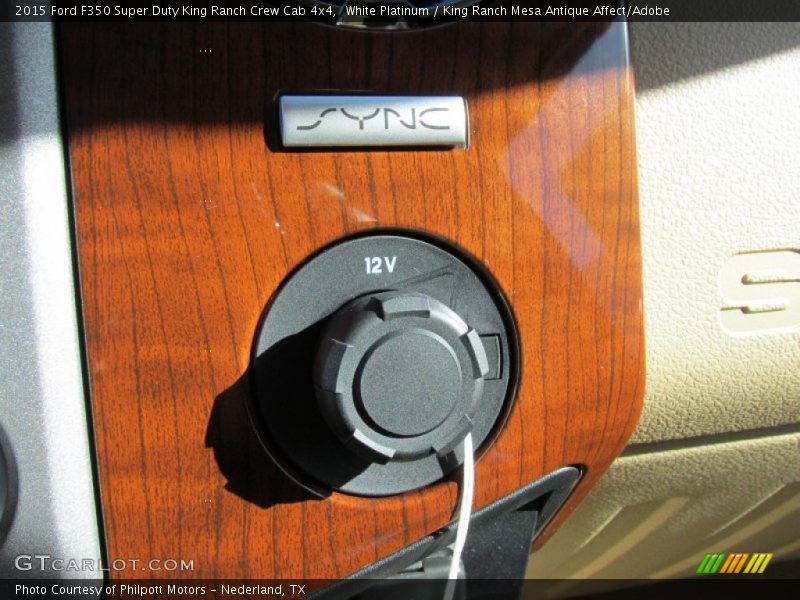 White Platinum / King Ranch Mesa Antique Affect/Adobe 2015 Ford F350 Super Duty King Ranch Crew Cab 4x4