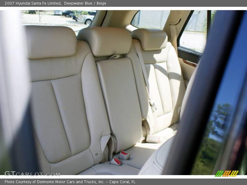 Deepwater Blue / Beige 2007 Hyundai Santa Fe Limited