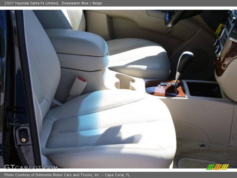 Deepwater Blue / Beige 2007 Hyundai Santa Fe Limited