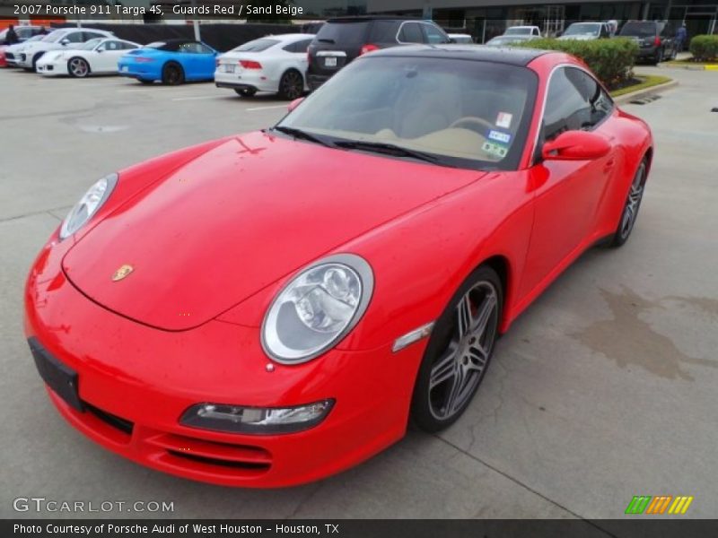 Guards Red / Sand Beige 2007 Porsche 911 Targa 4S