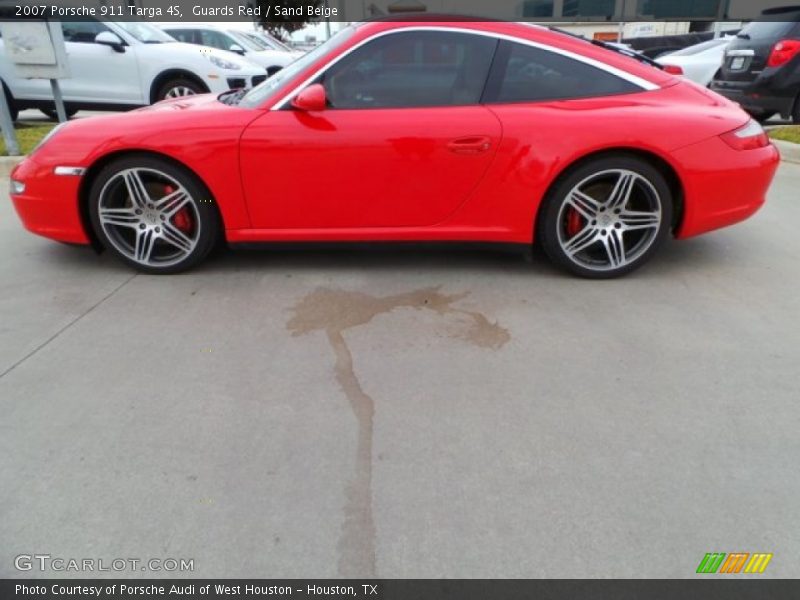 Guards Red / Sand Beige 2007 Porsche 911 Targa 4S