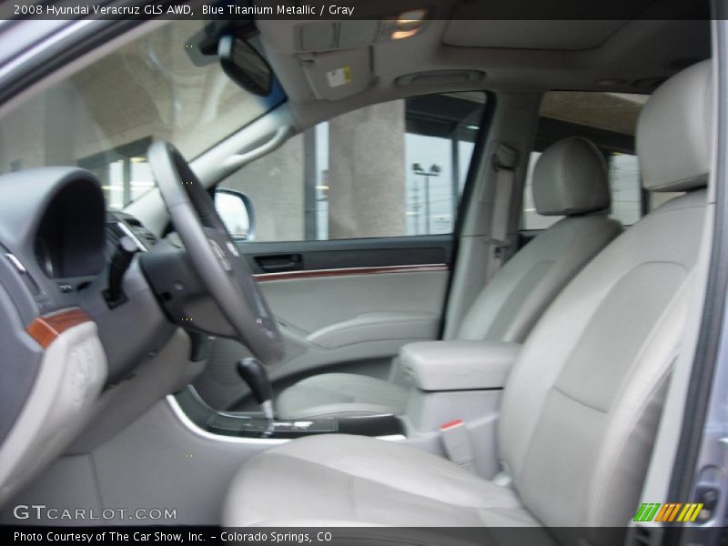 Blue Titanium Metallic / Gray 2008 Hyundai Veracruz GLS AWD