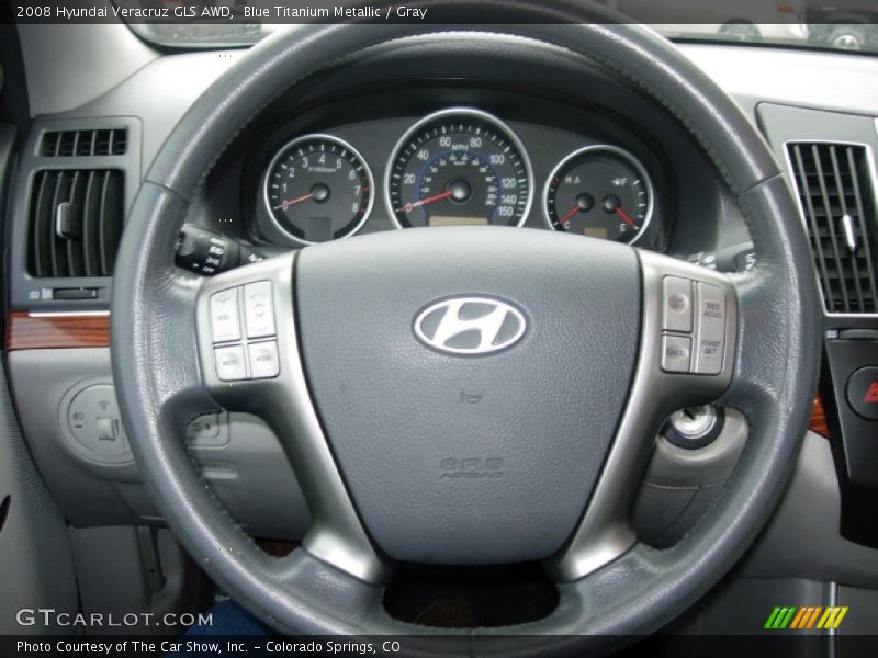 Blue Titanium Metallic / Gray 2008 Hyundai Veracruz GLS AWD