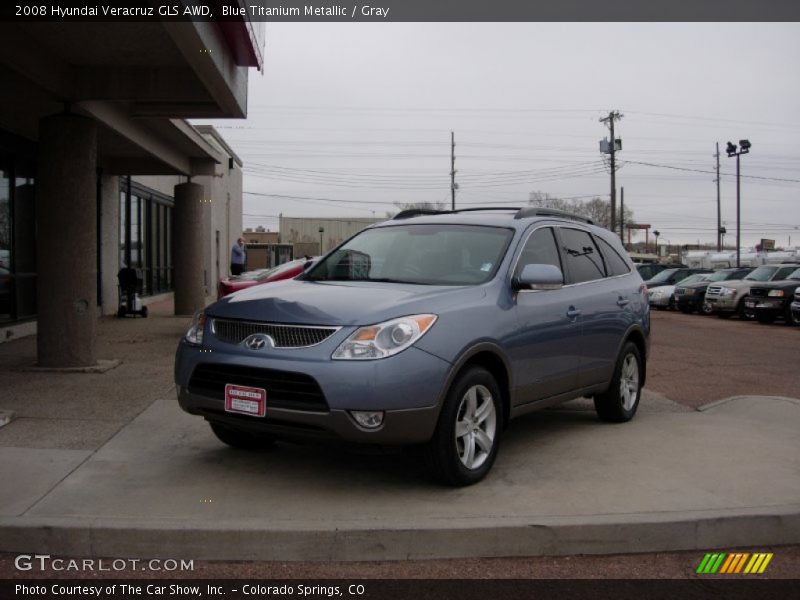 Blue Titanium Metallic / Gray 2008 Hyundai Veracruz GLS AWD