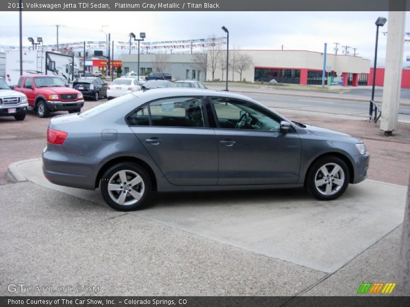 Platinum Gray Metallic / Titan Black 2011 Volkswagen Jetta TDI Sedan