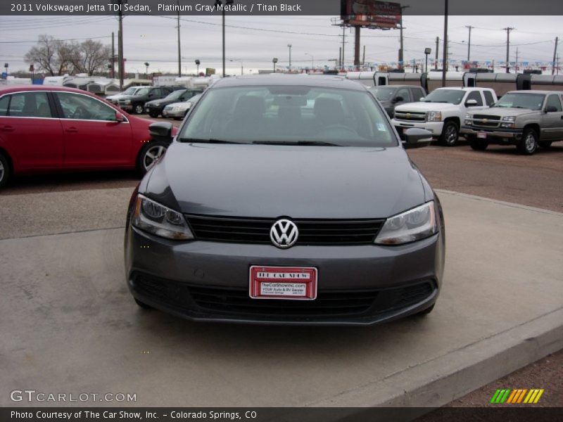 Platinum Gray Metallic / Titan Black 2011 Volkswagen Jetta TDI Sedan