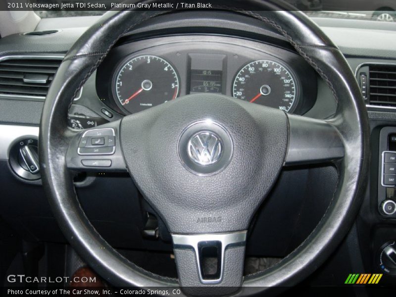 Platinum Gray Metallic / Titan Black 2011 Volkswagen Jetta TDI Sedan