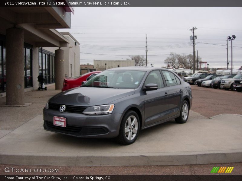 Platinum Gray Metallic / Titan Black 2011 Volkswagen Jetta TDI Sedan