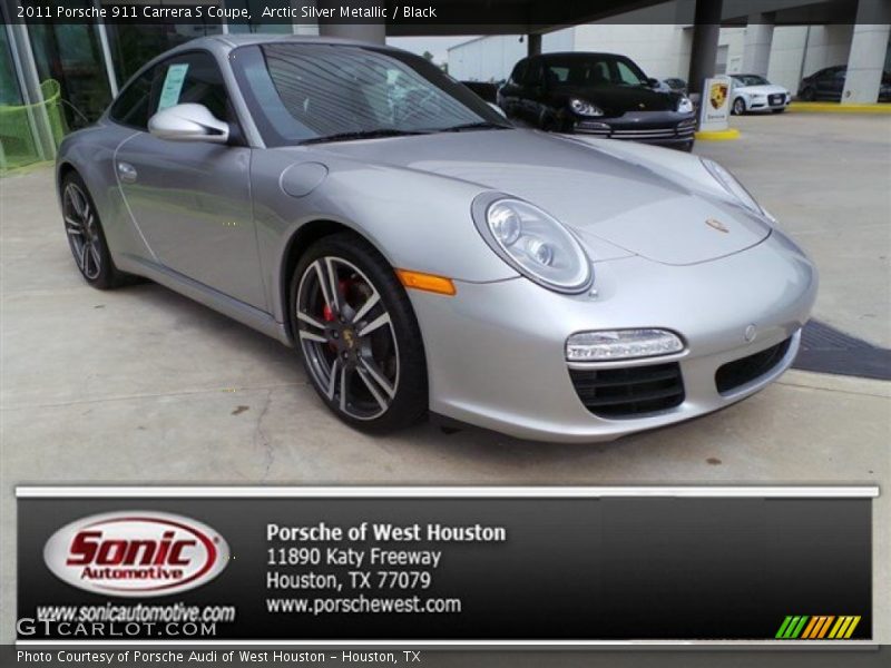 Arctic Silver Metallic / Black 2011 Porsche 911 Carrera S Coupe