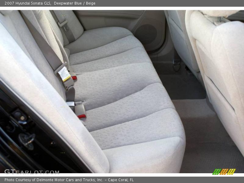 Deepwater Blue / Beige 2007 Hyundai Sonata GLS