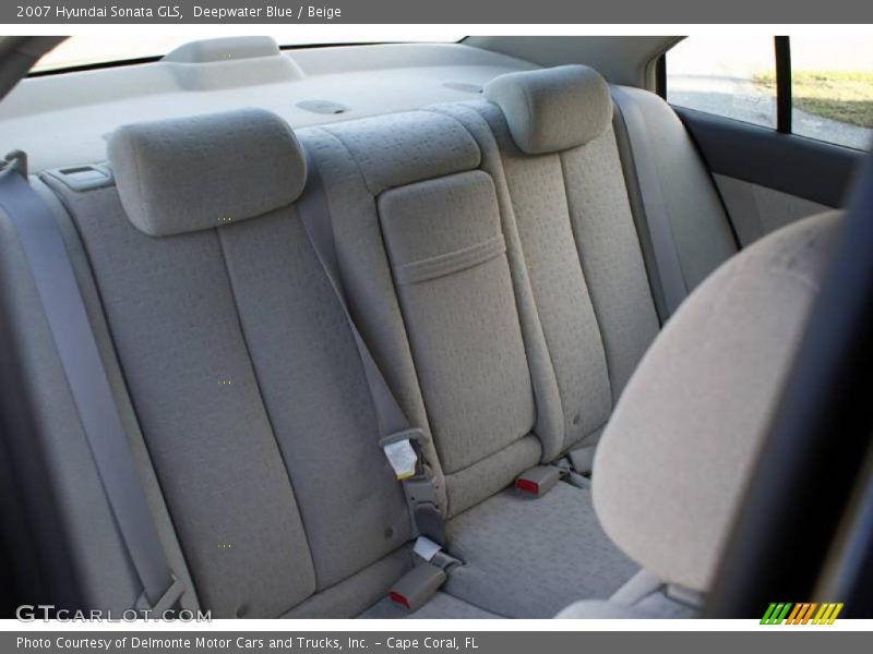 Deepwater Blue / Beige 2007 Hyundai Sonata GLS