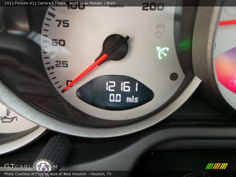 Arctic Silver Metallic / Black 2011 Porsche 911 Carrera S Coupe