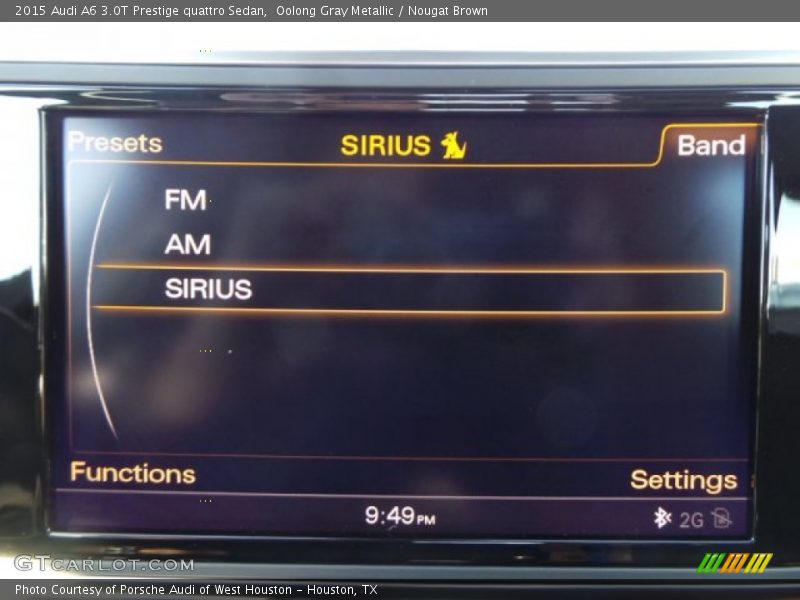 Oolong Gray Metallic / Nougat Brown 2015 Audi A6 3.0T Prestige quattro Sedan