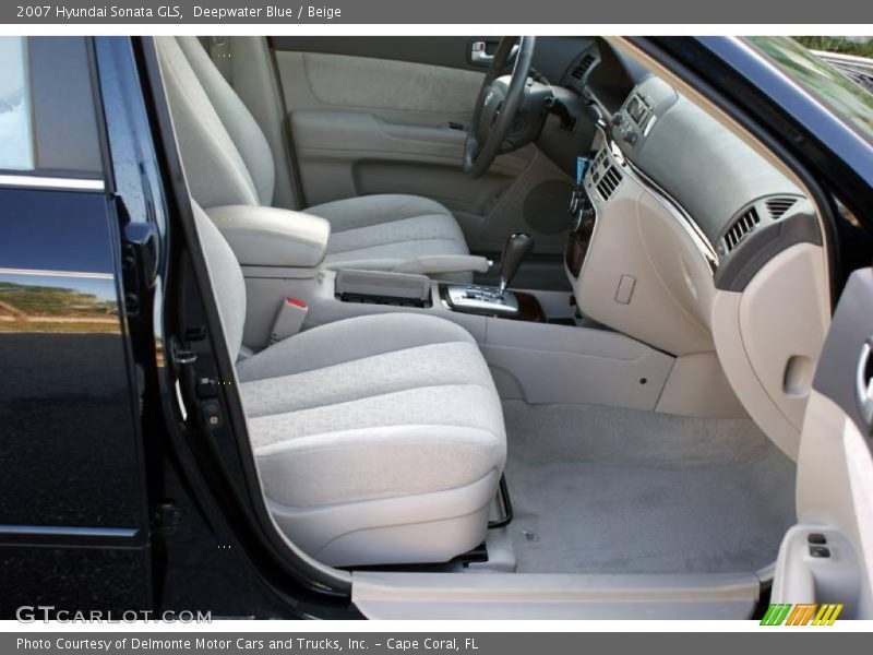 Deepwater Blue / Beige 2007 Hyundai Sonata GLS