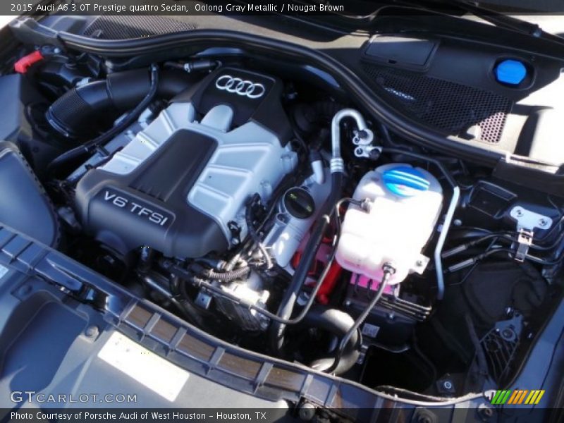 Oolong Gray Metallic / Nougat Brown 2015 Audi A6 3.0T Prestige quattro Sedan