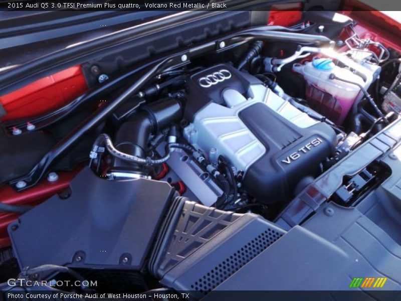 Volcano Red Metallic / Black 2015 Audi Q5 3.0 TFSI Premium Plus quattro