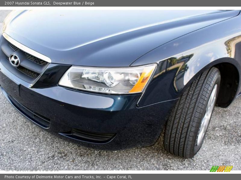 Deepwater Blue / Beige 2007 Hyundai Sonata GLS