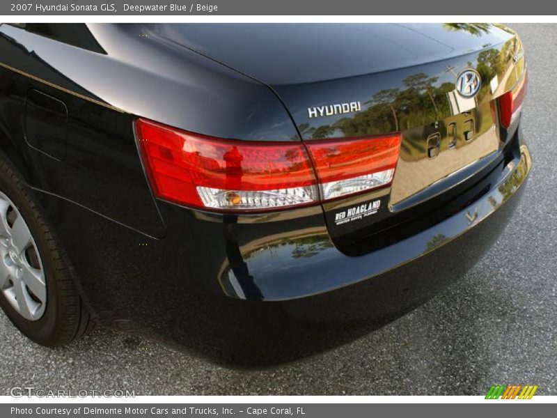 Deepwater Blue / Beige 2007 Hyundai Sonata GLS