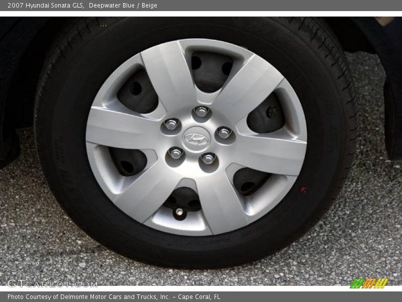 Deepwater Blue / Beige 2007 Hyundai Sonata GLS