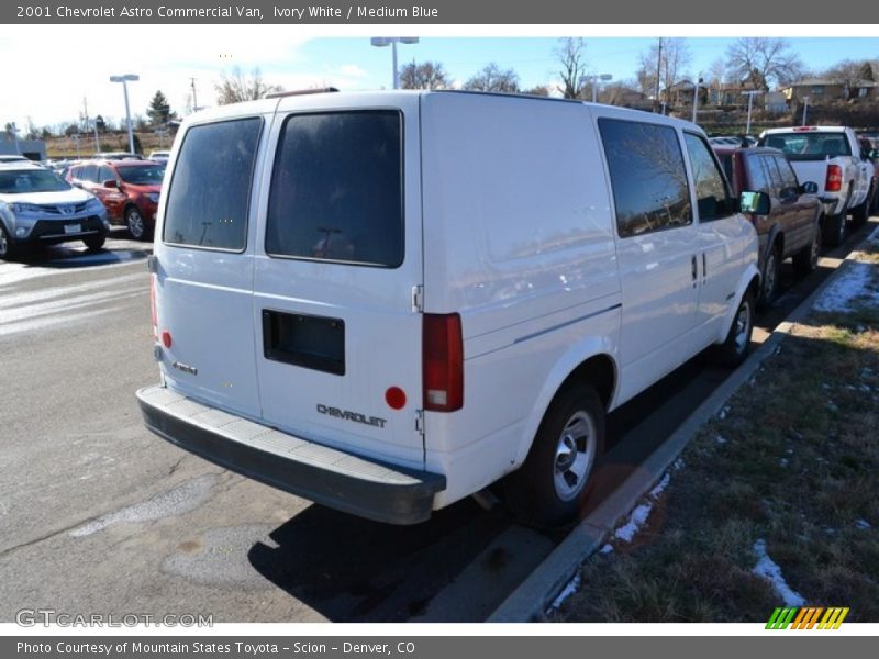 Ivory White / Medium Blue 2001 Chevrolet Astro Commercial Van