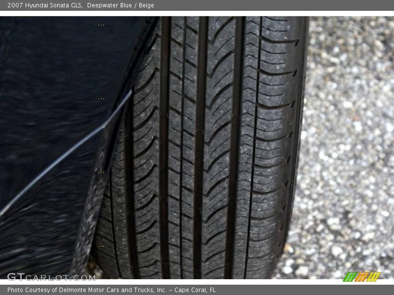 Deepwater Blue / Beige 2007 Hyundai Sonata GLS