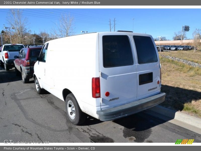 Ivory White / Medium Blue 2001 Chevrolet Astro Commercial Van