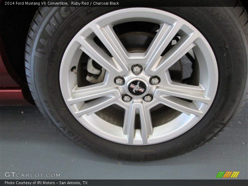 Ruby Red / Charcoal Black 2014 Ford Mustang V6 Convertible