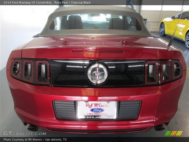 Ruby Red / Charcoal Black 2014 Ford Mustang V6 Convertible