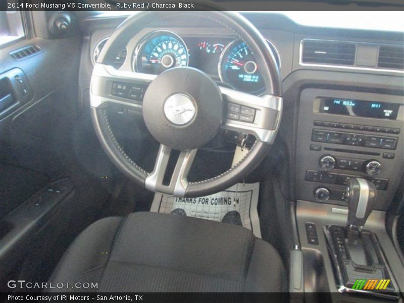 Ruby Red / Charcoal Black 2014 Ford Mustang V6 Convertible