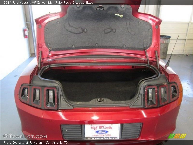 Ruby Red / Charcoal Black 2014 Ford Mustang V6 Convertible