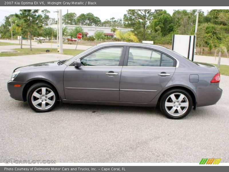 Midnight Gray Metallic / Black 2007 Kia Optima EX V6