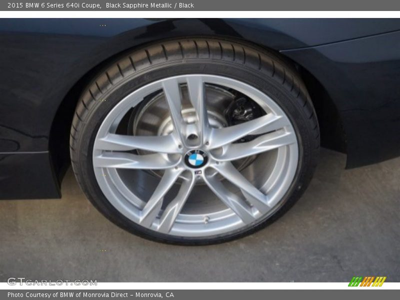 Black Sapphire Metallic / Black 2015 BMW 6 Series 640i Coupe