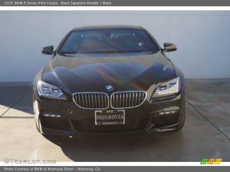 Black Sapphire Metallic / Black 2015 BMW 6 Series 640i Coupe