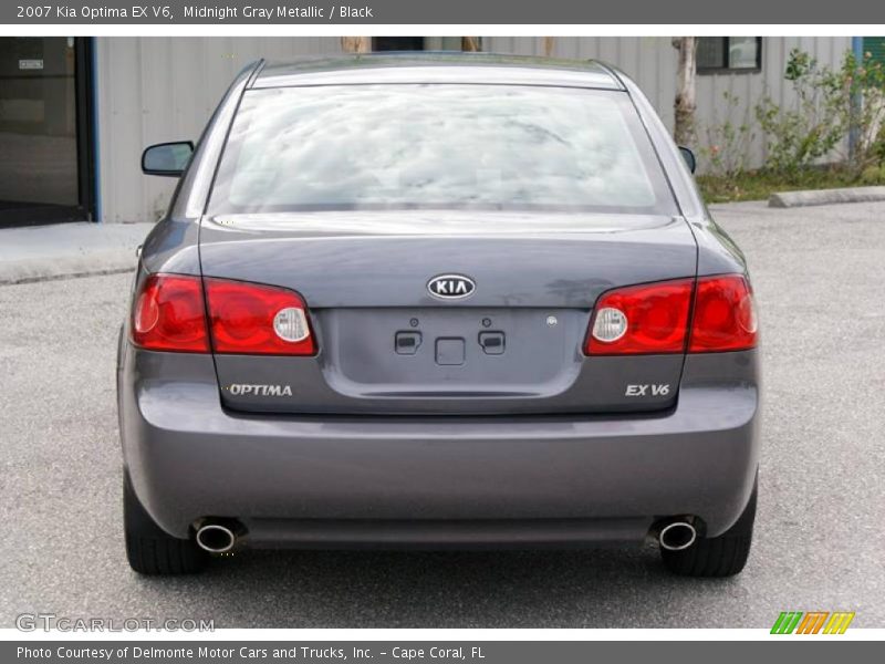 Midnight Gray Metallic / Black 2007 Kia Optima EX V6