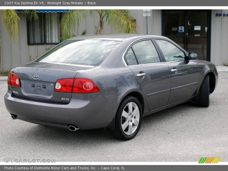 Midnight Gray Metallic / Black 2007 Kia Optima EX V6
