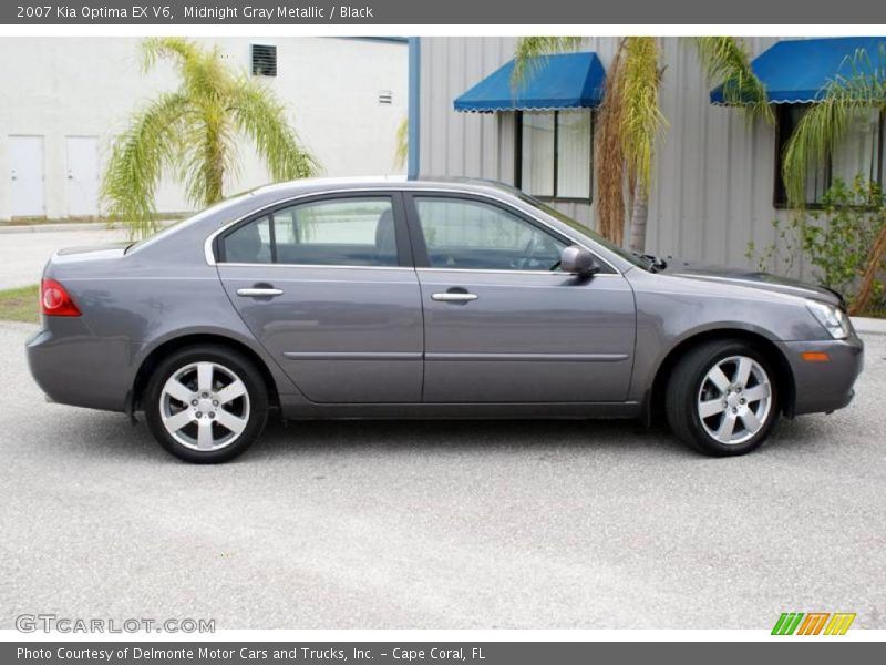 Midnight Gray Metallic / Black 2007 Kia Optima EX V6