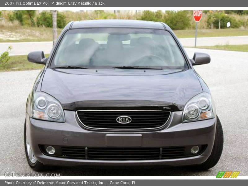Midnight Gray Metallic / Black 2007 Kia Optima EX V6